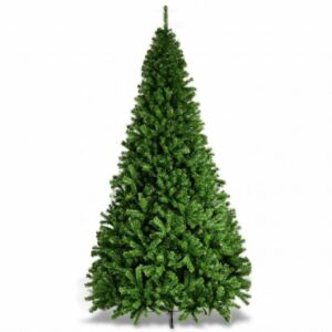 PVC Artificial Christmas Tree Premium Hinged-9 ft - Color: Green - Size: 9 ft