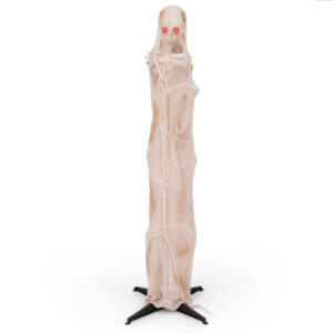 6FT Halloween Animated Standing Mummy with LED Red Glowing Eyes - Size: 6 ft
