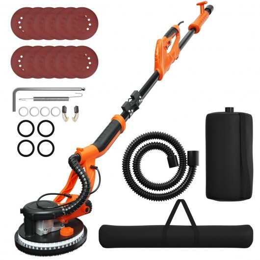 Electric Foldable Drywall Sander 750W Variable Speed - Color: Orange - Image 2
