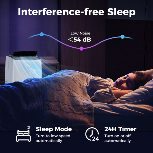 14000 BTU Portable Air Conditioner with Heat and Smart WiFi - Color: White - Size: 14000 BTU - Image 3