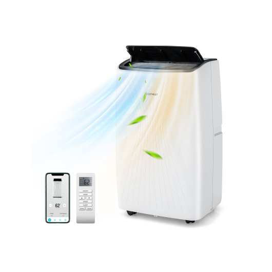 14000 BTU Portable Air Conditioner with Heat and Smart WiFi - Color: White - Size: 14000 BTU - Image 4