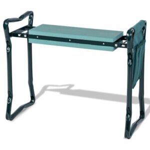 Folding Sturdy Garden Kneeler Pad and Cushion Seat - Color: Green