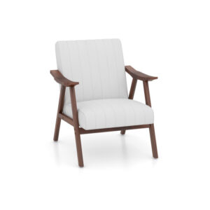 Modern Accent Chair Leisure Armchair with Felt Pads-Beige - Color: Beige