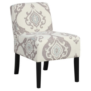 Upholstered Living Room Chair with Rubber Wood Legs-Light Gray - Color: Light Gray