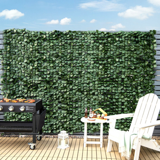 4 Pieces 118 x 39 Inch Artificial Ivy Privacy Fence Screen for Fence Decor - Color: Green - Image 2