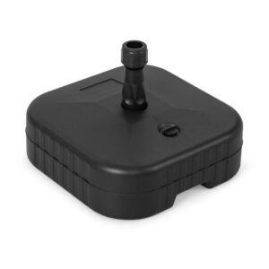 Patio Fillable Umbrella Base Fit 1.5 Inch Umbrella Poles for Yard Poolside-Black - Color: Black