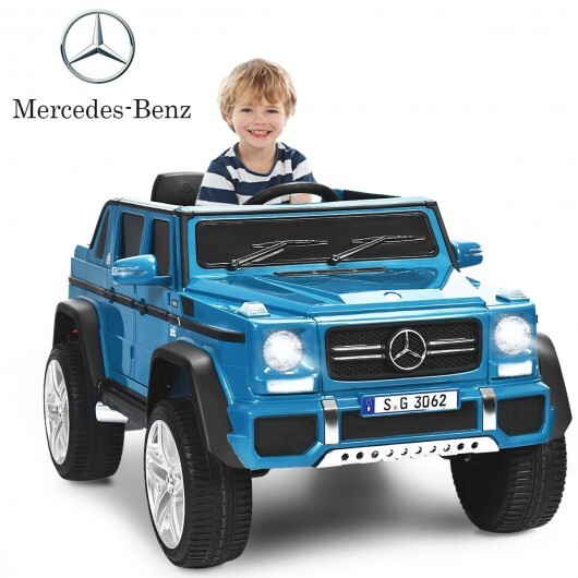 12V Licensed Mercedes-Benz Kids Ride On Car-Navy - Color: Navy - Image 4