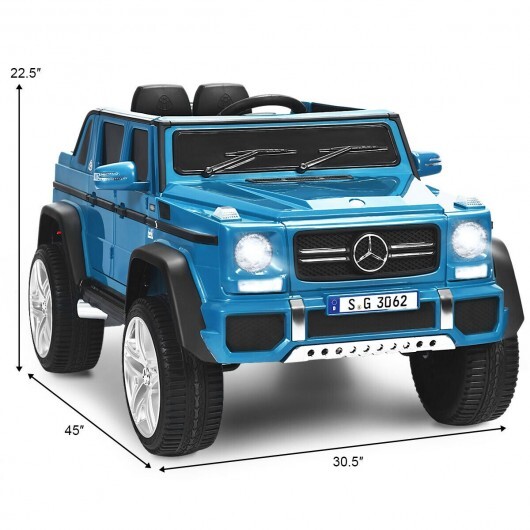 12V Licensed Mercedes-Benz Kids Ride On Car-Navy - Color: Navy - Image 5